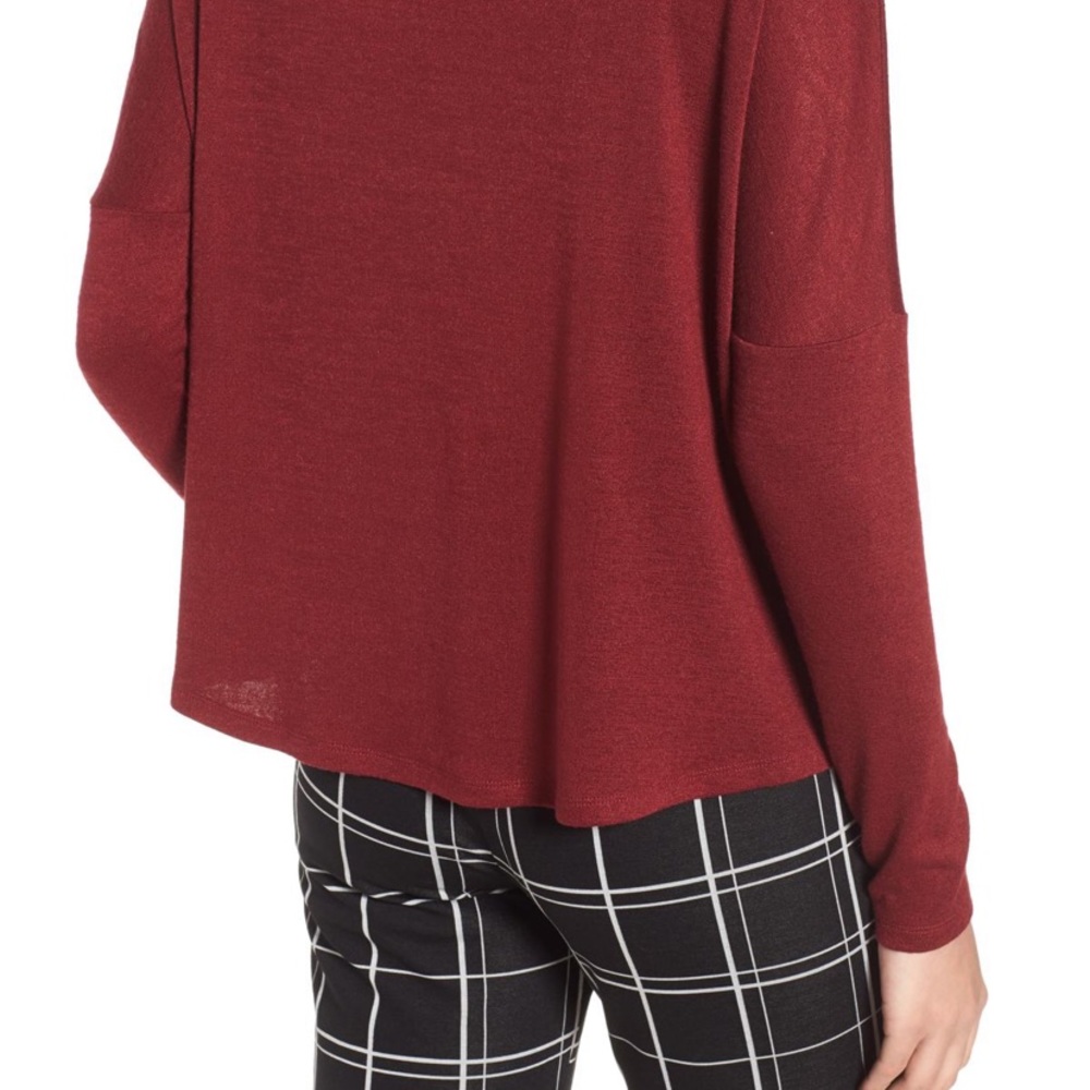Leith funnel neck melange top - Picture 2 of 2